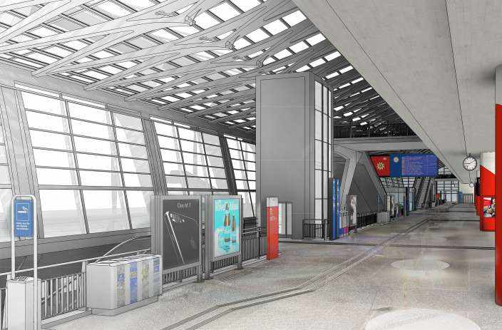 SBB Bahnhof Luzern, 3D-Modell, 3D Laserscan,,3D- / BIM- Modellierung aus Punktwolke, RealTime Präsentation, Virtual Reality